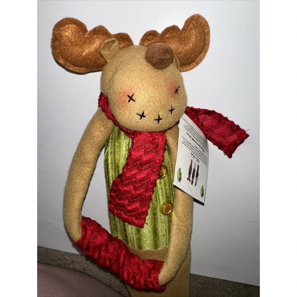 Primeware Blitz Reindeer Wine Sock Plush Bottle Cover Carry Me Handle NWT